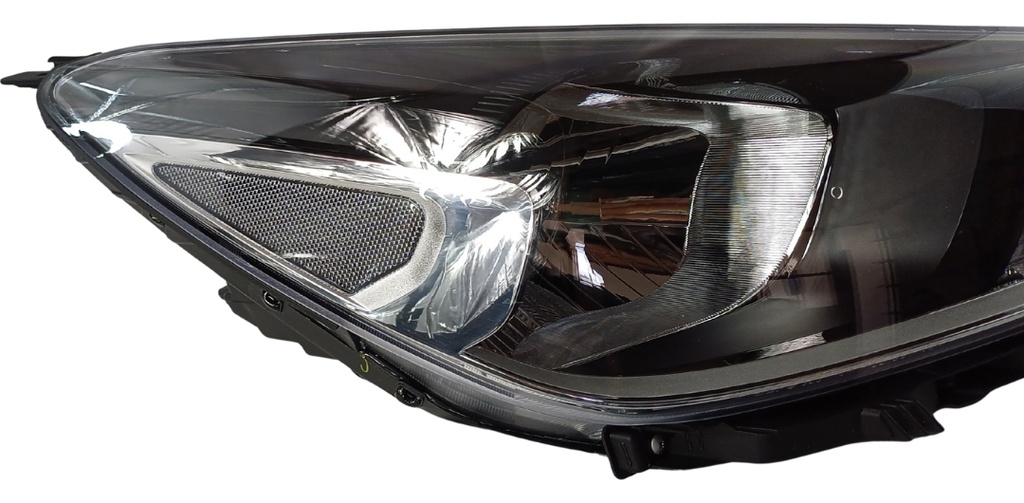 FARO KIA RIO 18-23 4 Y 5 PUERTAS S/LUPA S/MOTOR FONDO NEGRO S/FOCO DEPO DER