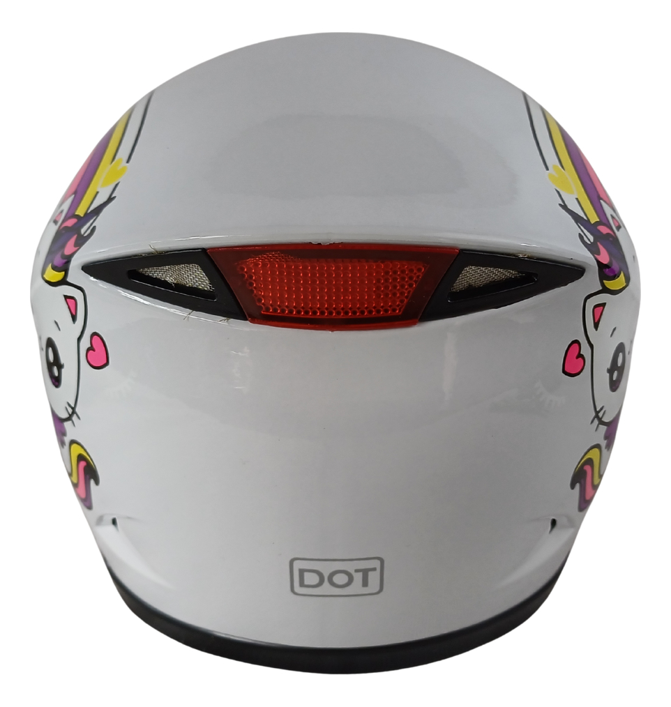 Casco Cerrado Infantil Visera Transparente Ghira Calaverita