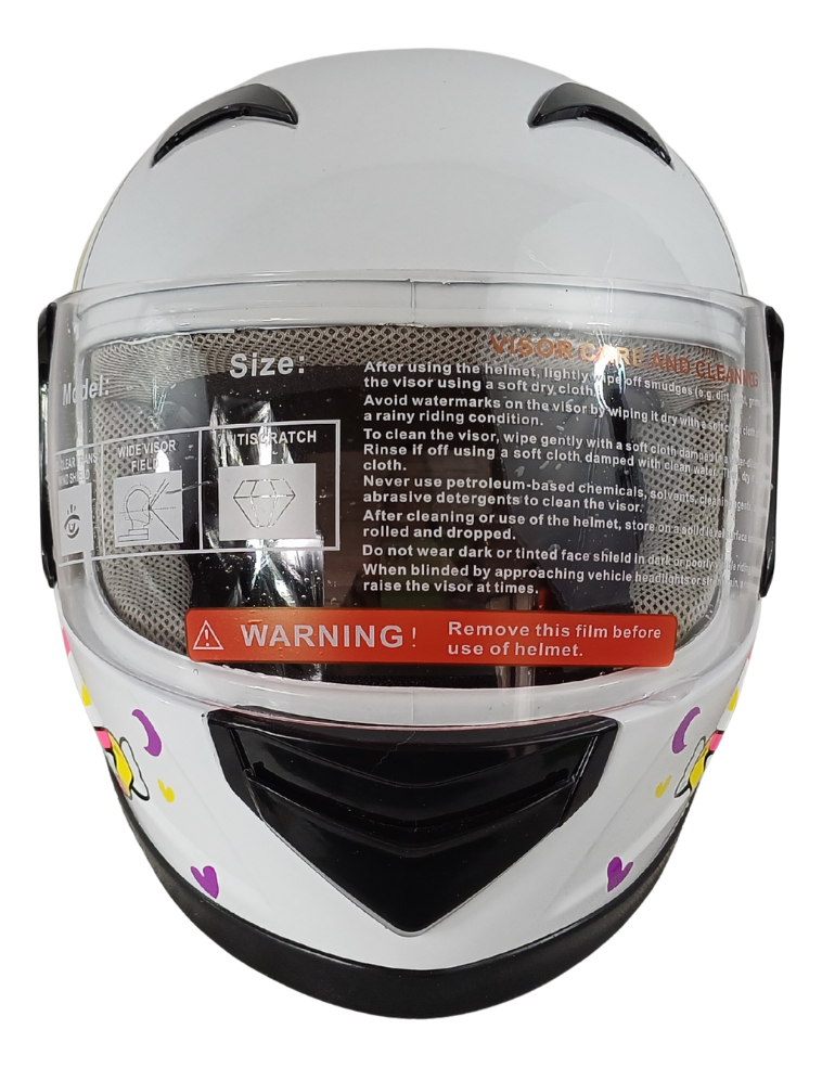 Casco Cerrado Infantil Visera Transparente Ghira Calaverita