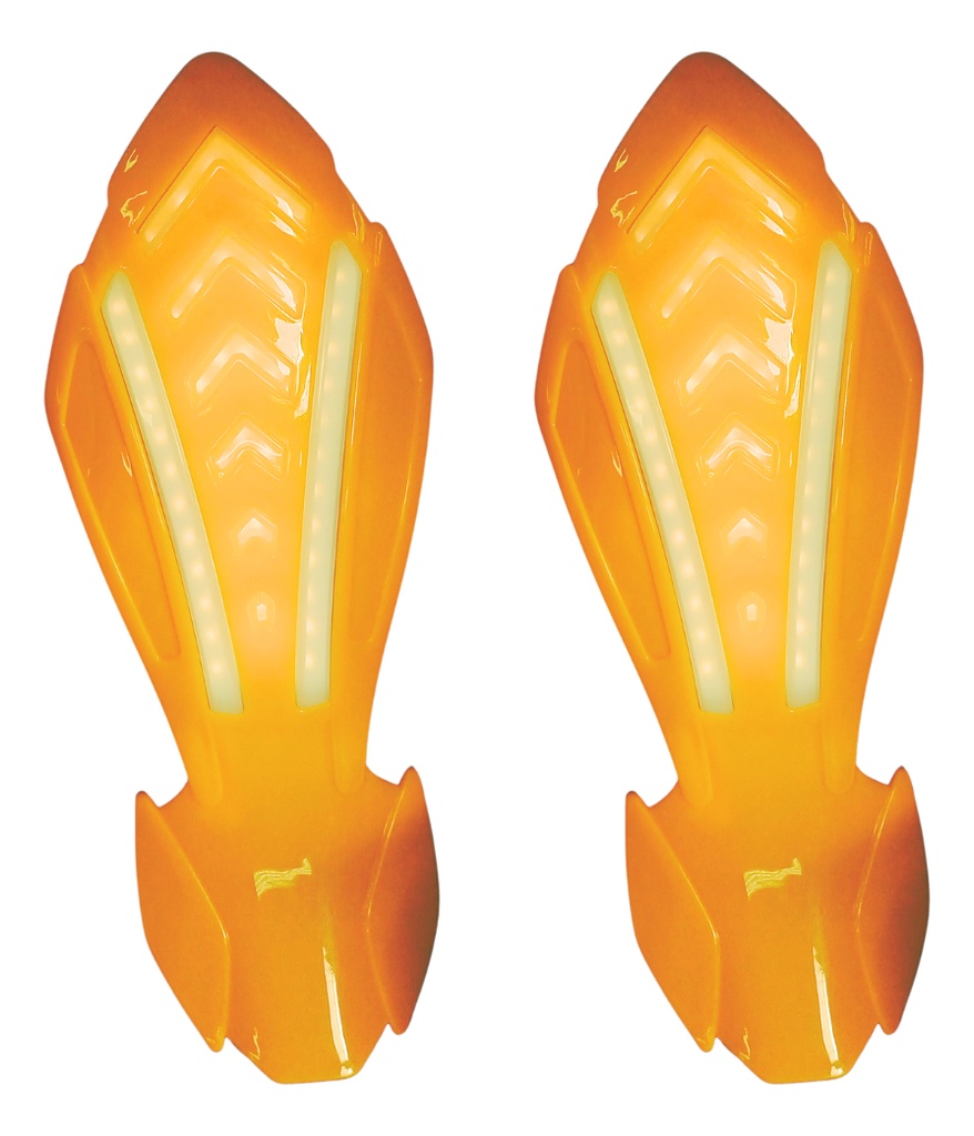 CUBRE PUÑOS PARA MOTOCICLETA UNIVERSAL AMARILLO 25 X 9.5CM PAR