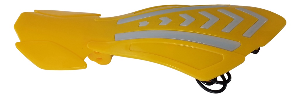 CUBRE PUÑOS PARA MOTOCICLETA UNIVERSAL AMARILLO 25 X 9.5CM PAR