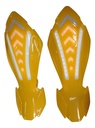 CUBRE PUÑOS PARA MOTOCICLETA UNIVERSAL AMARILLO 25 X 9.5CM PAR
