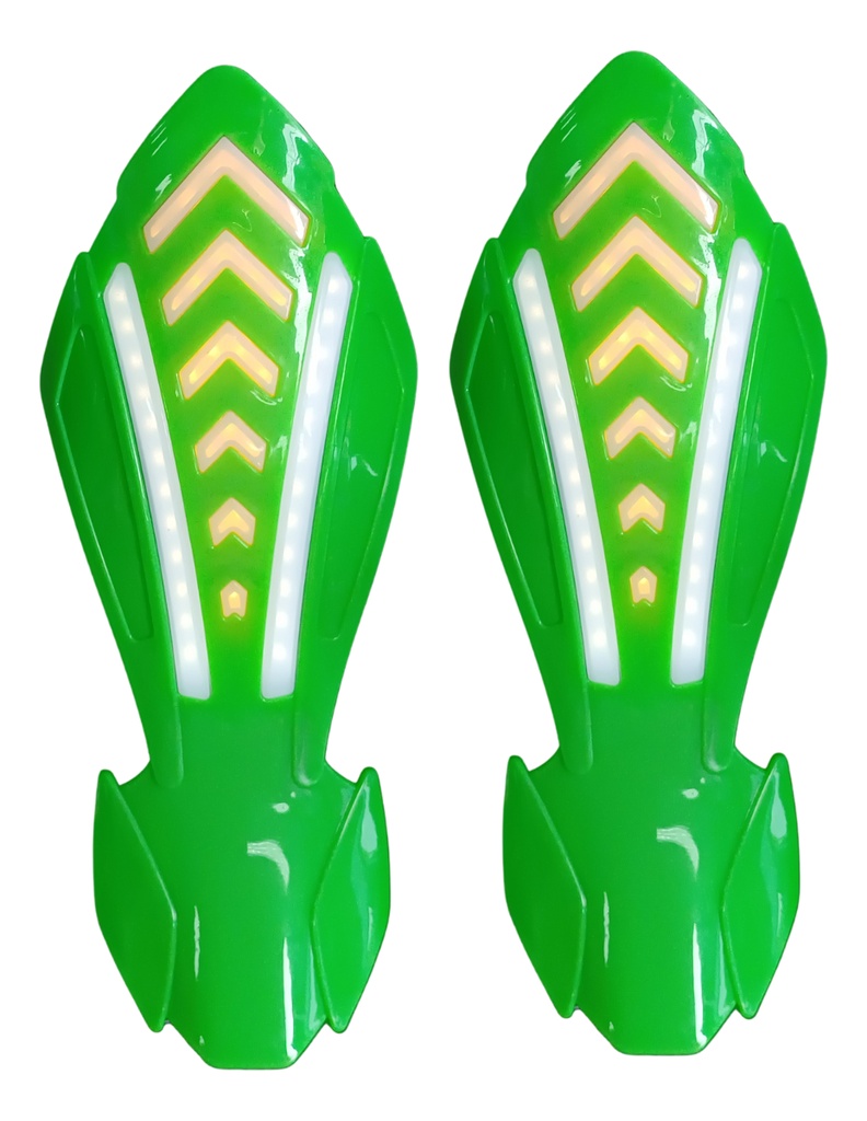 CUBRE PUÑOS PARA MOTOCICLETA UNIVERSAL VERDE 25 X 9.5CM PAR