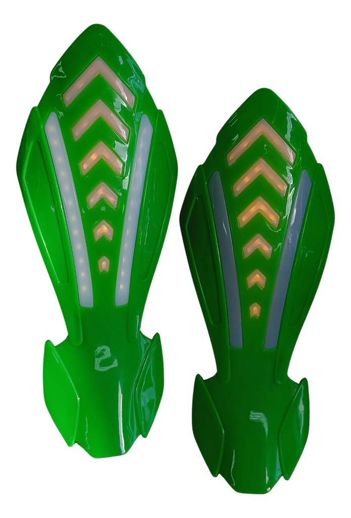 CUBRE PUÑOS PARA MOTOCICLETA UNIVERSAL VERDE 25 X 9.5CM PAR