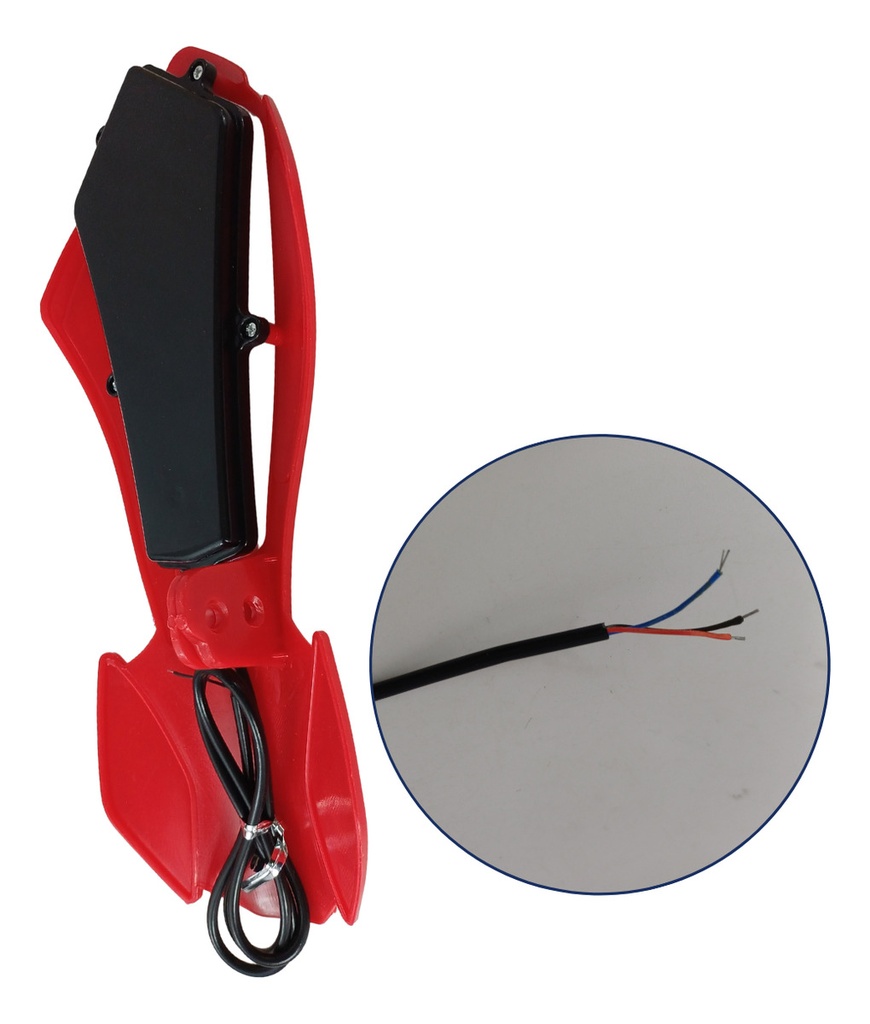 CUBRE PUÑOS PARA MOTOCICLETA UNIVERSAL ROJO 25 X 9.5CM PAR