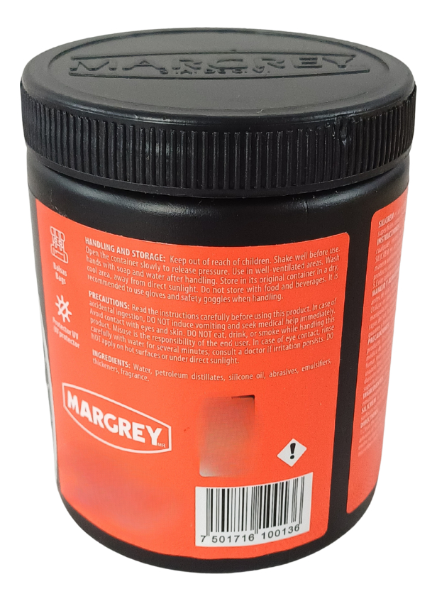 LIMPIADOR SILICREM MARGREY CREMA SILICON + ESPONJA AMARILLA LIMPIADOR