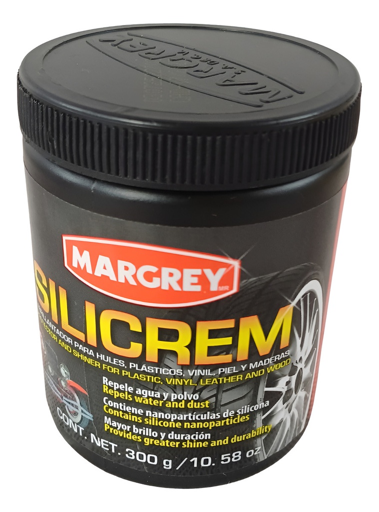 Limpiador Silicrem Margrey Crema Silicon Automotriz - Blanco