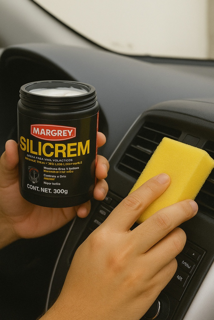 Limpiador Silicrem Margrey Crema Silicon Automotriz - Blanco