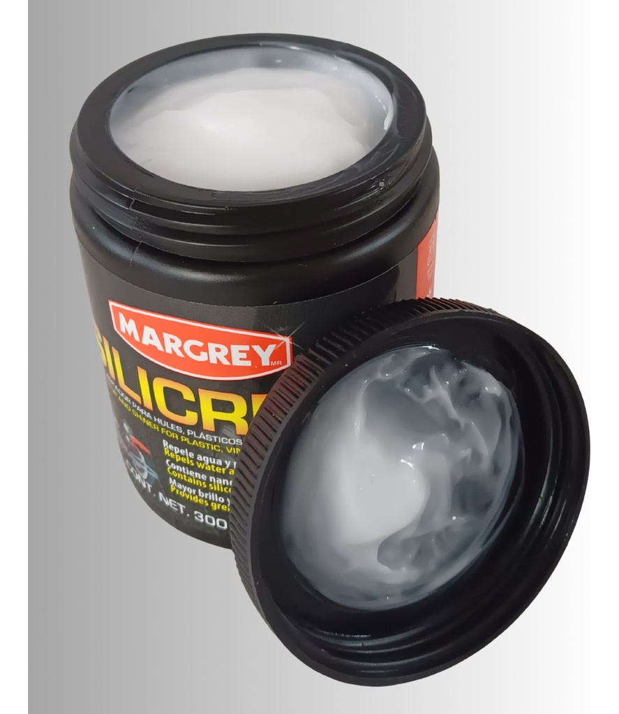 LIMPIADOR SILICREM MARGREY CREMA SILICON + ESPONJA BLANCA LIMPIADOR