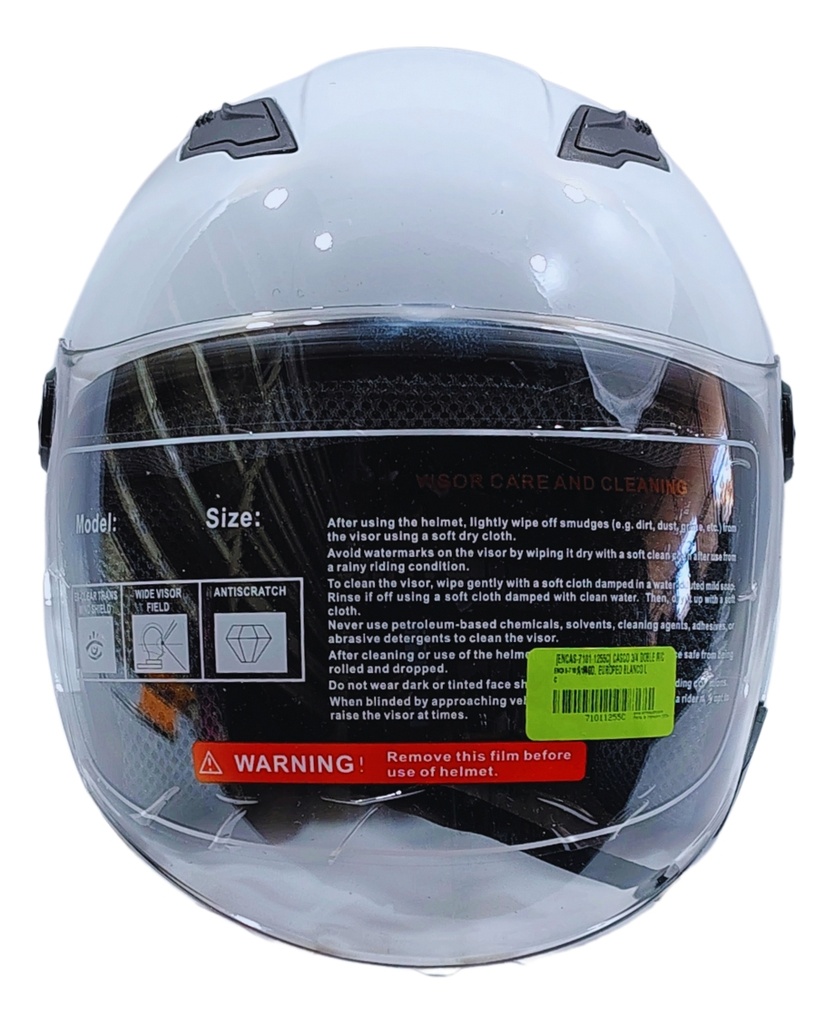 CASCO GEN ABIERTO C/VISERA ROJO G