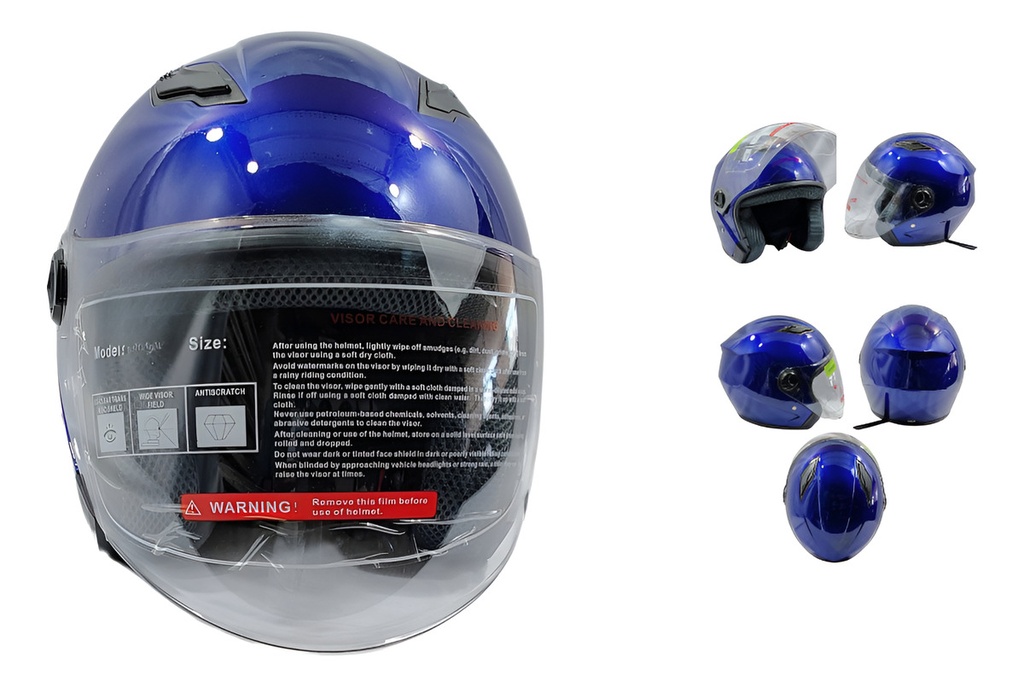 CASCO GEN ABIERTO C/VISERA ROJO G