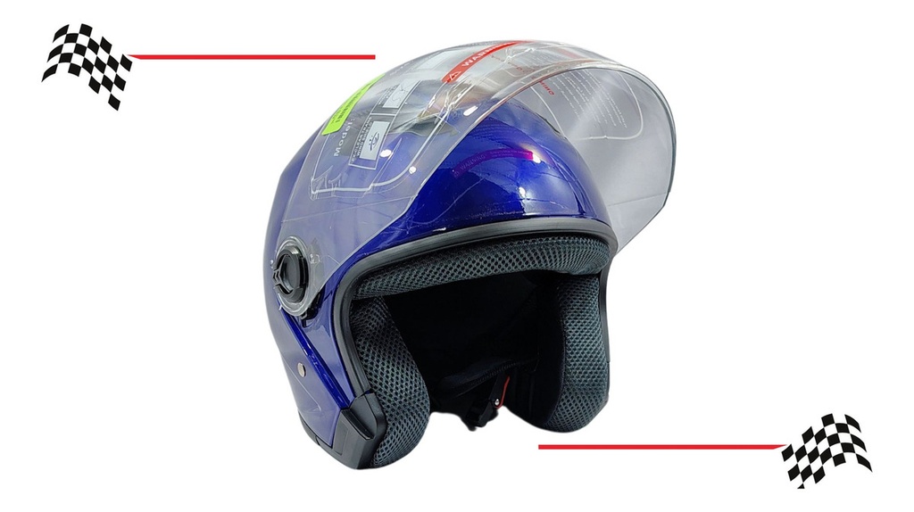 CASCO GEN ABIERTO C/VISERA ROJO G