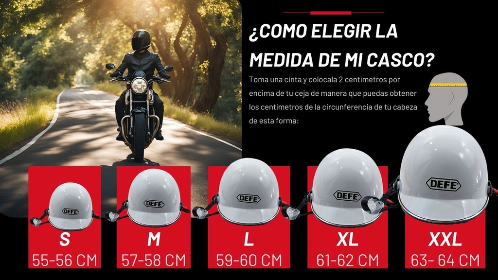 CASCO 1/2 CACHUCHA ROJO=MSD-300-R (L)