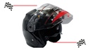 CASCO 3/4 DOBLE MICA MOD. EUROPEO ROSA S