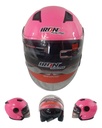 CASCO 3/4 DOBLE MICA MOD. EUROPEO ROSA S