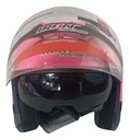 CASCO 3/4 DOBLE MICA MOD. EUROPEO ROSA S