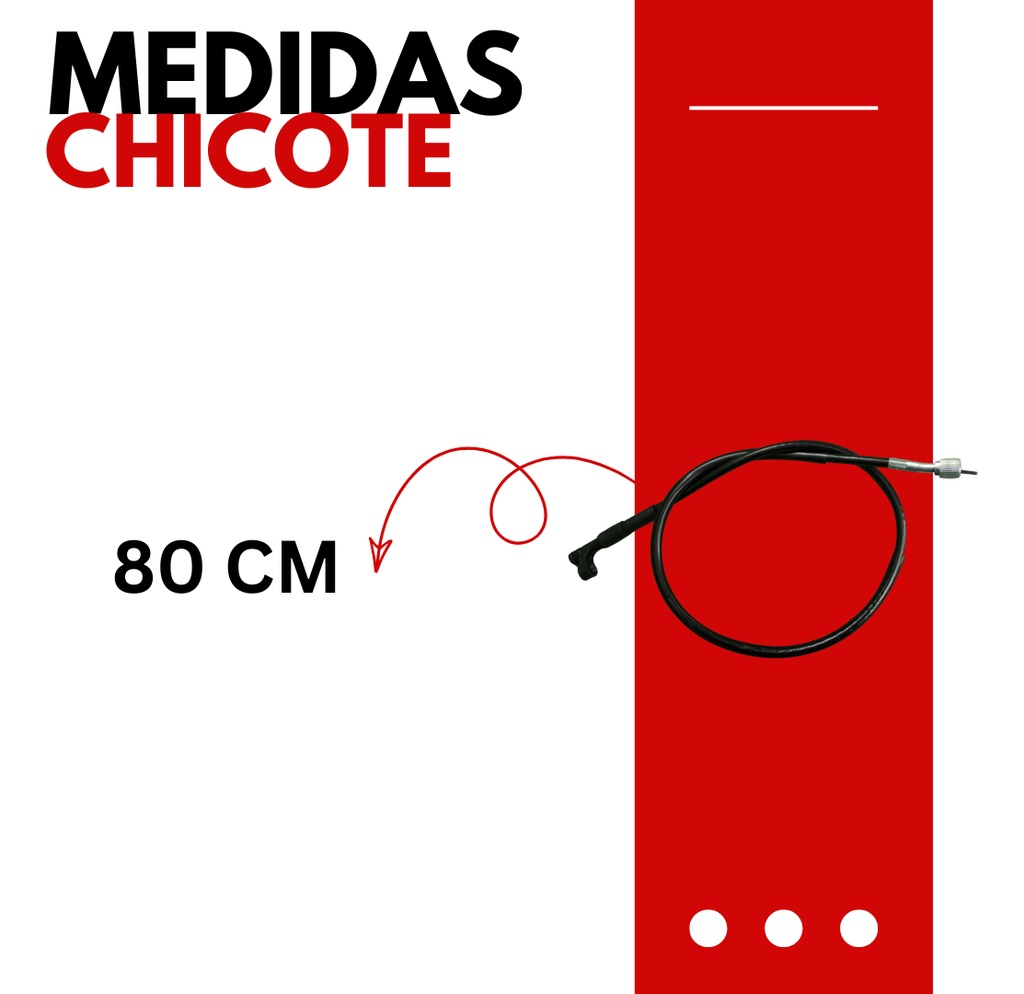 CHICOTE VELOCIMETRO PARA MOTOCICLETA ITALIKA 125Z
