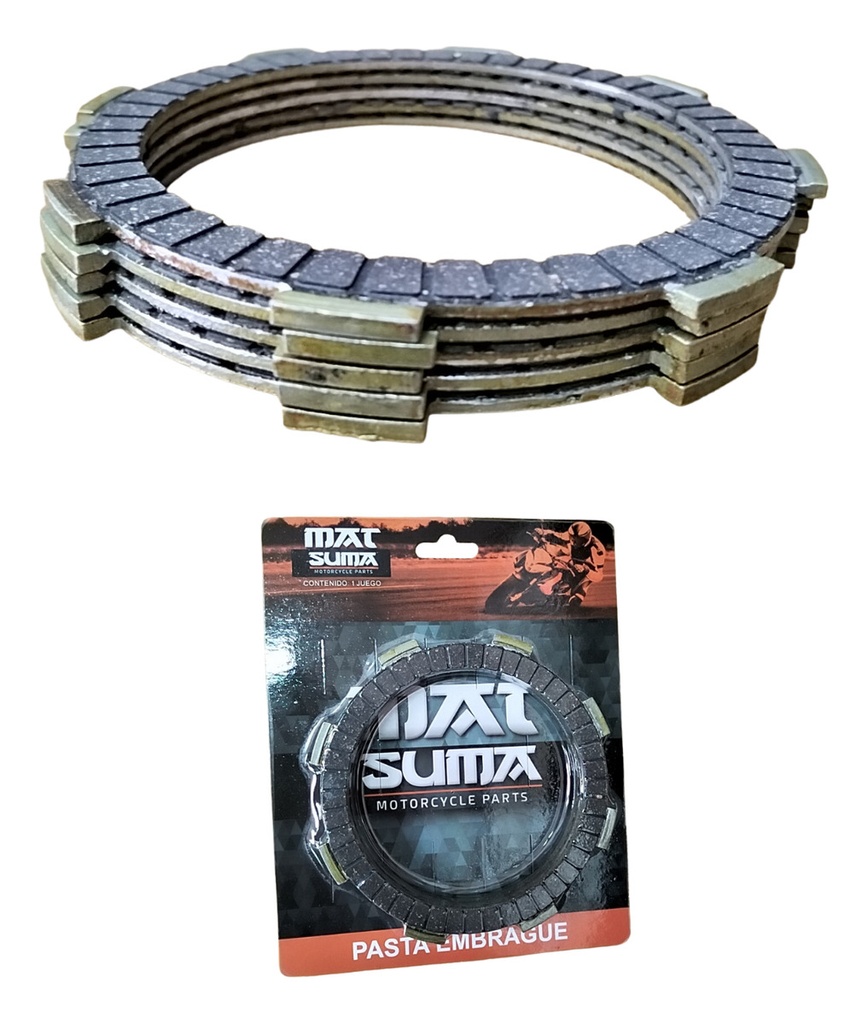 PASTA EMBRAGUE JGO FT125/FT150/CG125