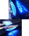 DIRECCIONAL MOTO LED AZUL MANO CALAVERA