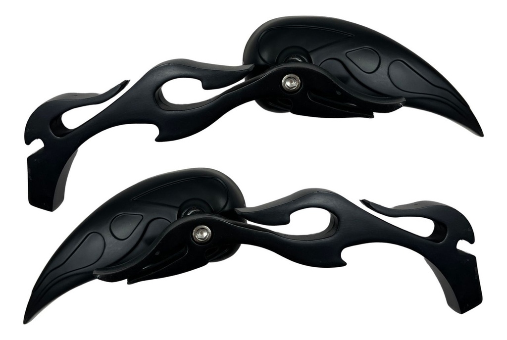 ESPEJO RETROVISOR MOTO IRON RACING HELLFIRE NEGRO