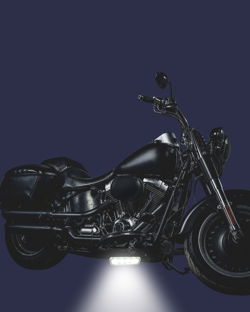 LUZ ESTROBO MOTO BLANCO