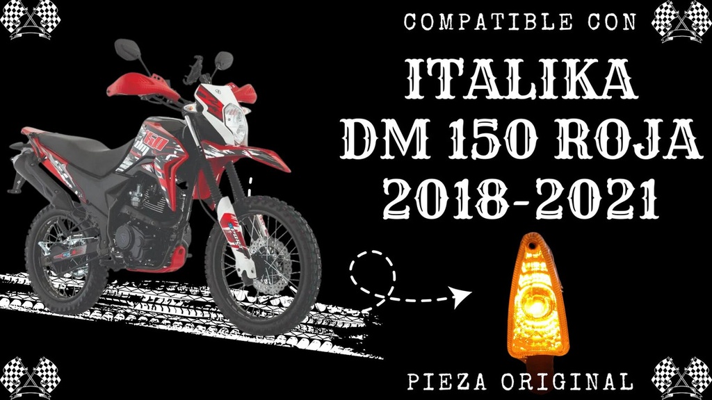 DIRECCIONAL DELANTERA DERERECHA ITALIKA DM150