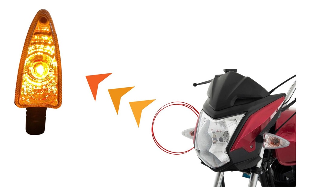 DIRECCIONAL DELANTERA DERERECHA ITALIKA DM150