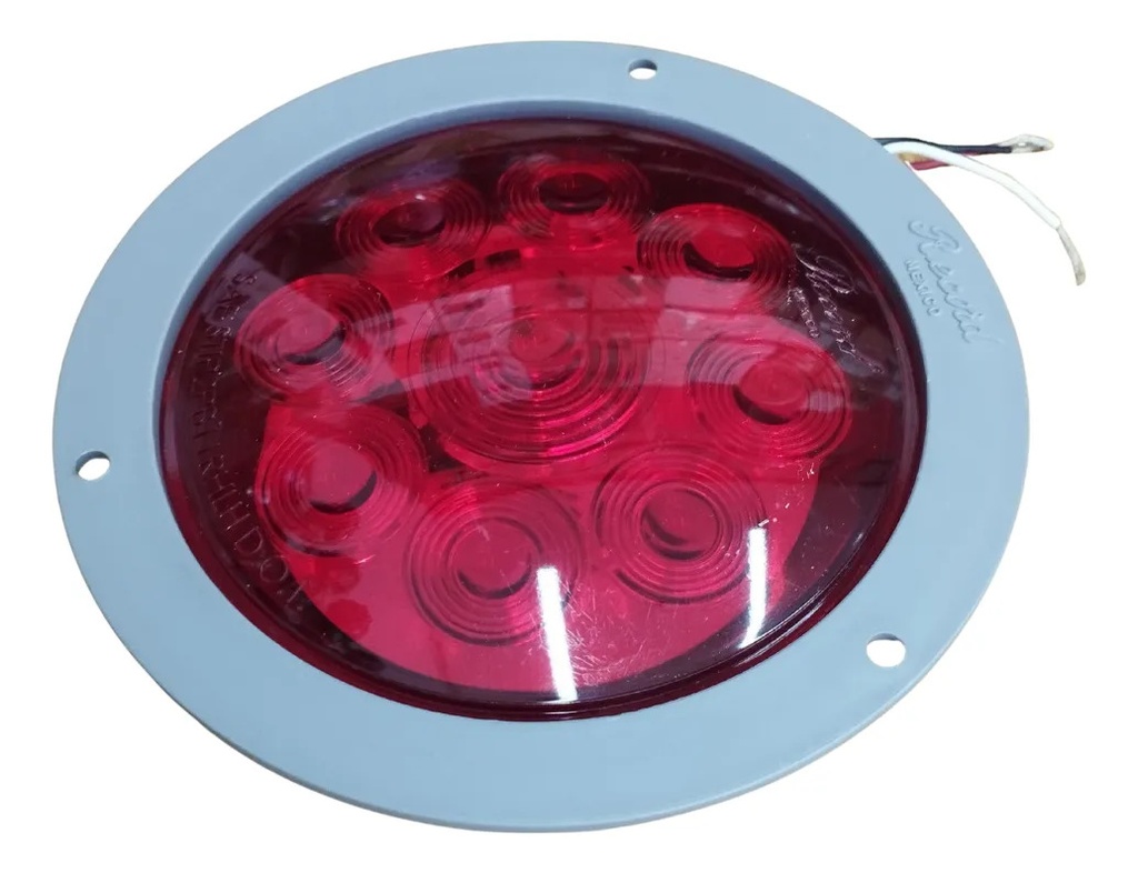PLAFON FIJAR 4" GRIS 10 LEDS MOV ROJO