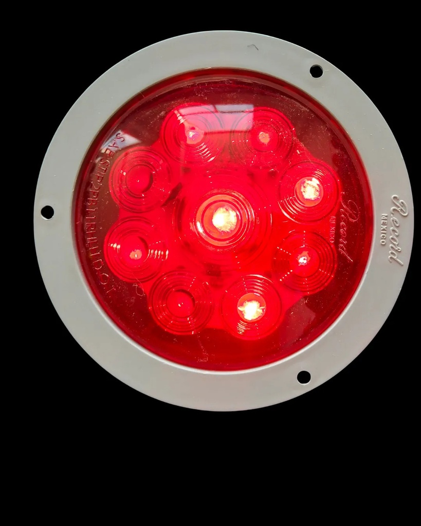 PLAFON FIJAR 4" GRIS 10 LEDS MOV ROJO