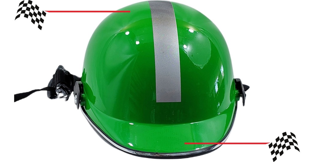 CASCO 1/2 CACHUCHA NEGRO BRILLO=MSD-300-NB (L)