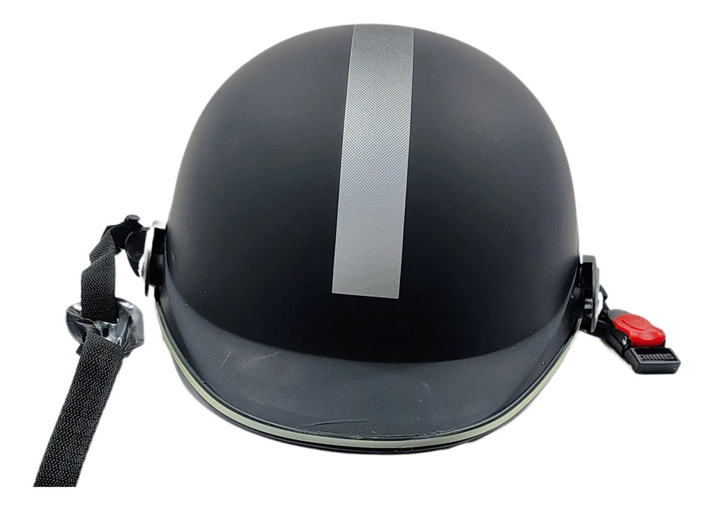 CASCO 1/2 CACHUCHA NEGRO BRILLO=MSD-300-NB (L)