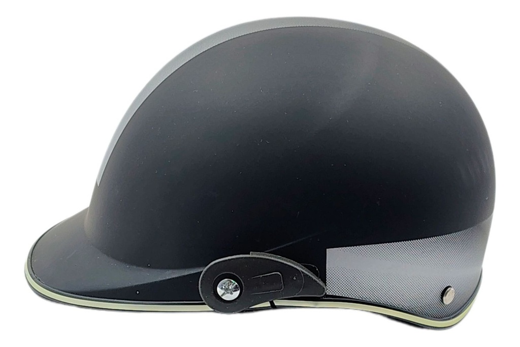 CASCO 1/2 CACHUCHA NEGRO BRILLO=MSD-300-NB (L)