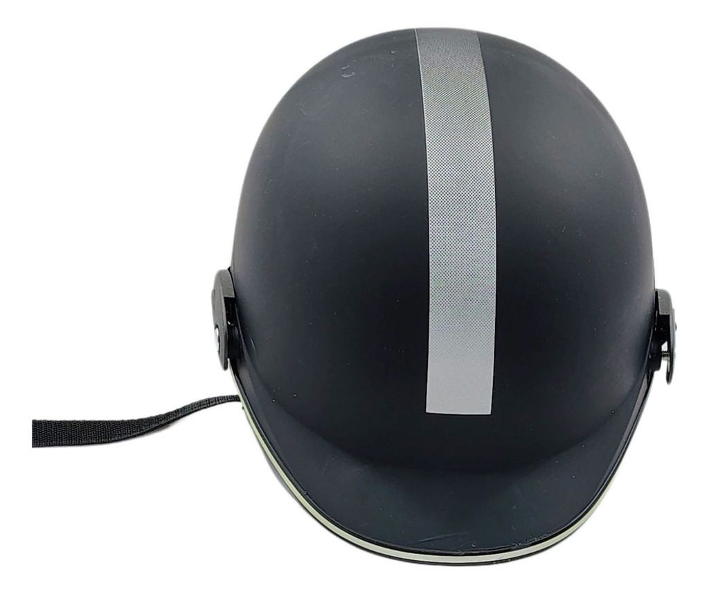 CASCO 1/2 CACHUCHA NEGRO BRILLO=MSD-300-NB (L)