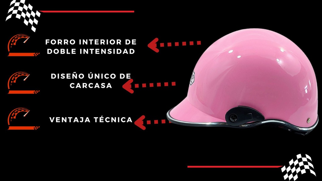 CASCO 1/2 CACHUCHA ABS DE ALTO IMPACTO CALIDAD ISO (L)