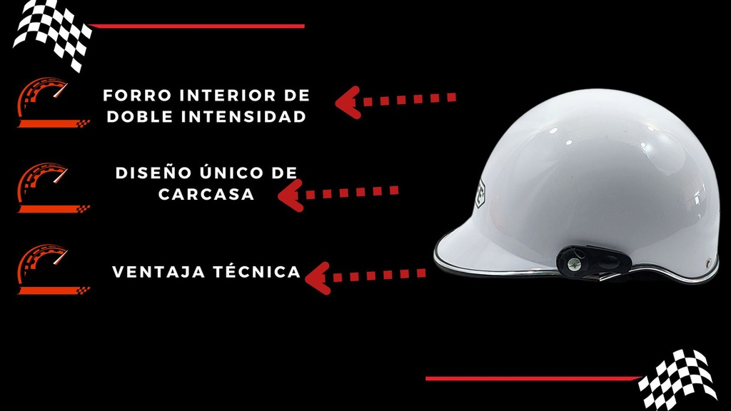 Casco Defe 1/2 Cachucha Abs De Alto Impacto Calidad Iso