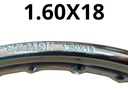 ARO DE RIN CROMADO ALTA RESISTENCIA 1.60 X 18 36H 9G