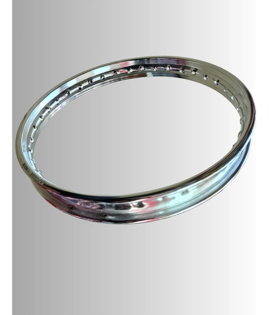 ARO DE RIN CROMADO ALTA RESISTENCIA 1.60 X 18 36H 9G