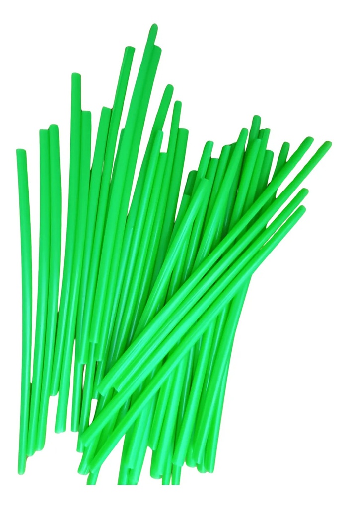 CUBRE RAYO/POPOTE DECORACION RAYO 17CM B/36PZ VERDE