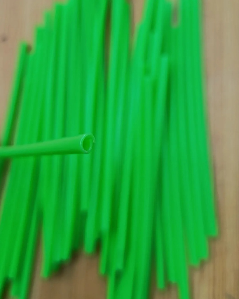CUBRE RAYO/POPOTE DECORACION RAYO 17CM B/36PZ VERDE