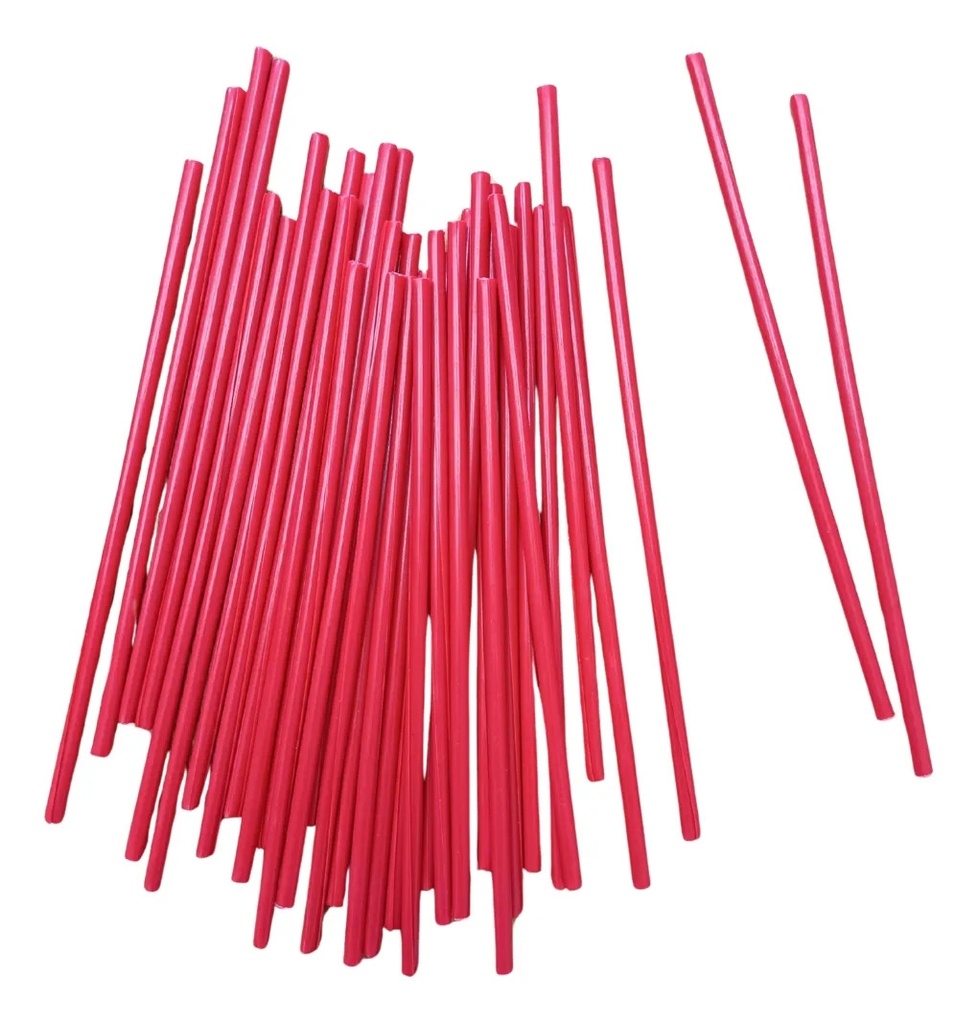 CUBRE RAYO/POPOTE DECORACION  17CM B/36PZ ROJO