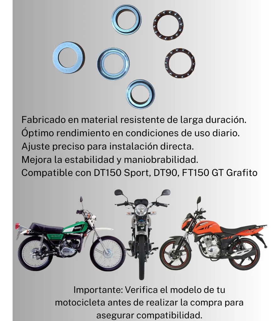 BALERO JGO DT150,DT90,FT250,RT200Y MAS