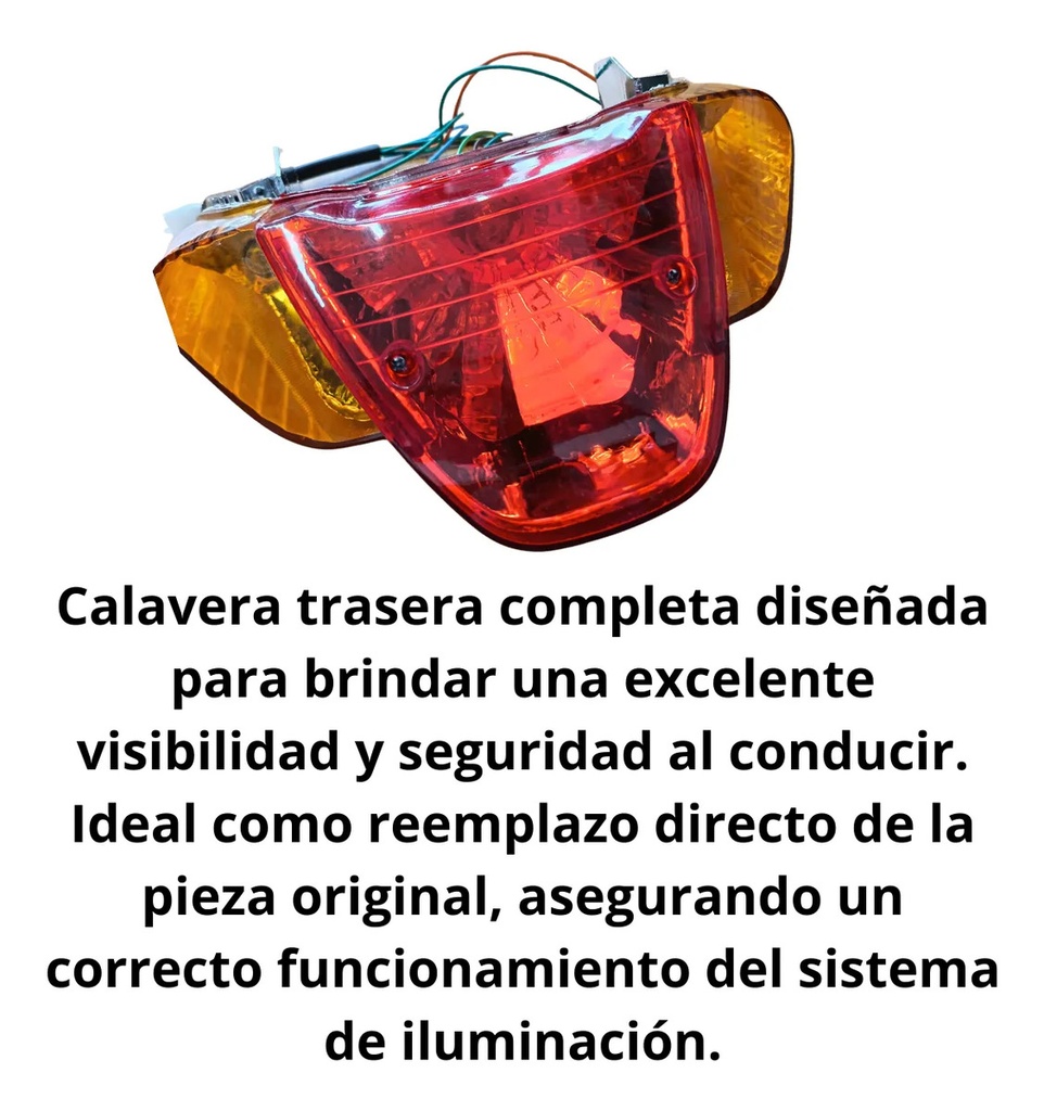 CALAVERA STOP TRASERA COMPLETA DINAMO METRO110