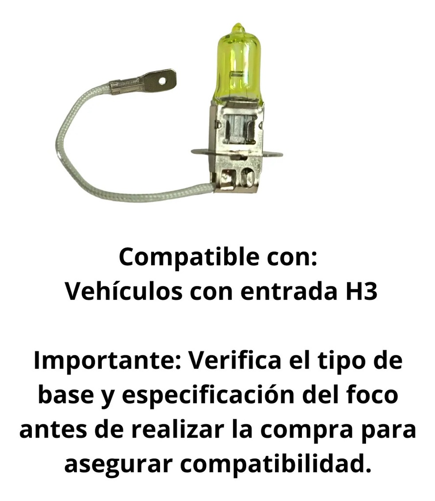 FOCO HALOGENO H3 55W YELLOW EXTREME CHIN