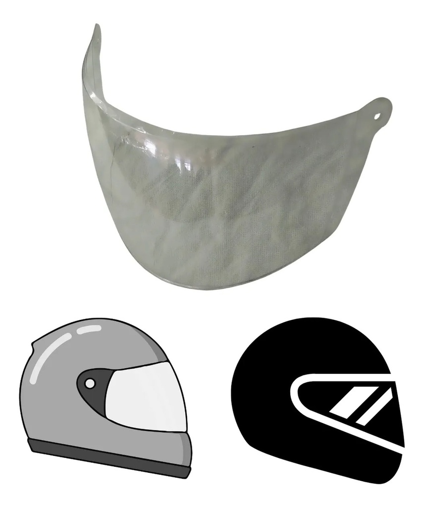 MICA CASCO TRANSPARENTE