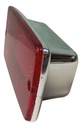 PLAFON EMBUTIDO RECTANGULAR CROMO 3X5.8"
