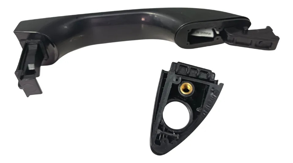 MANIJA EXTERIOR HY GRAND I10 15-20  CON HOYO PARA LLAVE LISA NEGRA PLASTICO HUSHAN Izquierdo Delantera  
