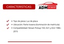 LUZ DE PLACA NS PU 720/ D21/ D22 86-15 L