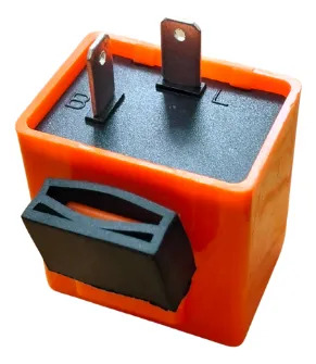 FLASH DESTELLADOR SIN SONIDO CUADRADO 12V NARANJA