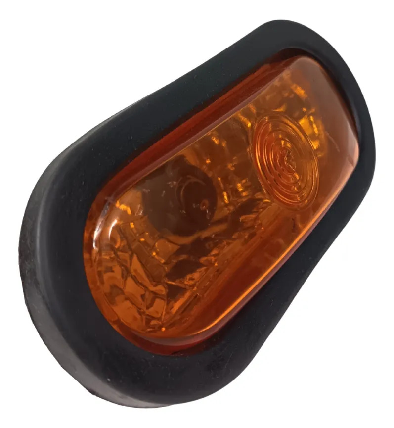 PLAFON EMBUTIDO OVALADO HULE C/SOQ LISO AMBAR