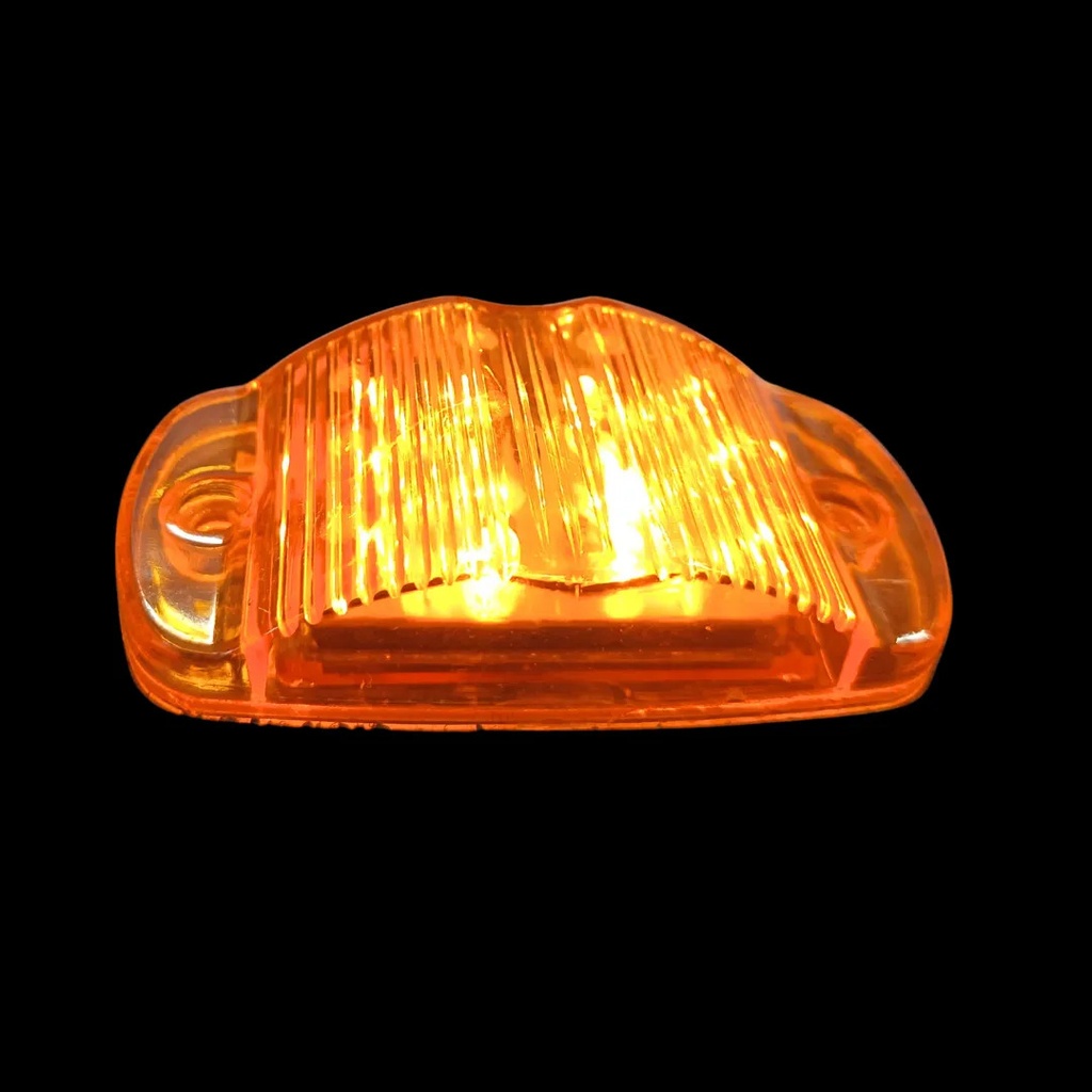 PLAFON LATERAL 12 LED AMBAR FIJO